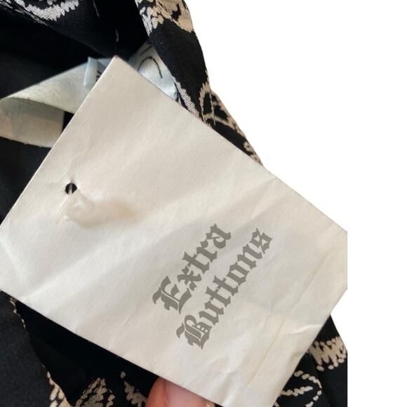 Sara Campbell Designer Wide Leg Black and White Floral Dress Pants Size 16 - Picture 6 of 6